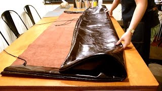 手作皮革床頭板套 Handmade Leather Headboard Cover