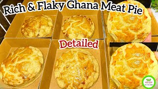 Make Meatpie like a Pro| How to make the best Ghana meat pie| Flaky Ghana meatpie recipe.