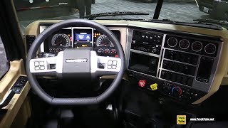 2018 Mack Granite Daycab Cut Away Interior Display Review - Walkaround - 2017 NACV Show Atlanta