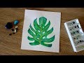 Watercolor Monstera Leaf Painting Tutorial | Easy for Beginners