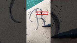 How to do calligraphy B using brush pen ✨ SUPER EASY BEGINNER CALLIGRAPHY TUTORIAL #shorts