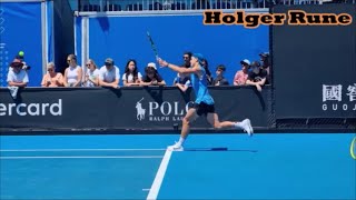 Holger Rune 홀거 루네 리턴 연습🎾