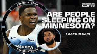 'PEOPLE ARE SLEEPING ON THE TIMBERWOLVES!' 😴 - Big Perk + KAT returning soon? 👀 | NBA Countdown