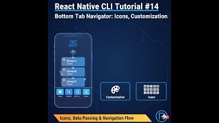 React Native CLI Tutorial #14 – Bottom Tab Navigator: Icons, Customization