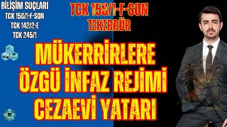 Mükerrirlere Özgü İnfaz Rejimi Cezaevi Yatarı I Bilişim Suçlarında Tekerrür