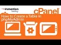 How to Create a Table in phpMyAdmin