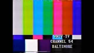WNUV Test Pattern 1984