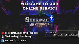 SHEKINAH A.G CHURCH | SUNDAY SERVICE | LIVE | Rev. JUSTUS ROBINSON | 29.08.2021 |