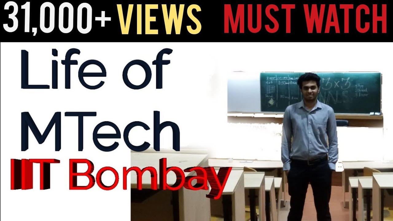 Life Of MTech IIT Bombay | MTech In IIT Through GATE Exam - YouTube