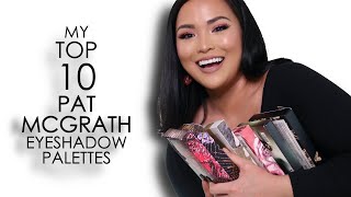 My Top 10 PAT MCGRATH EYESHADOW PALETTES | By Swatch Queen | 2021