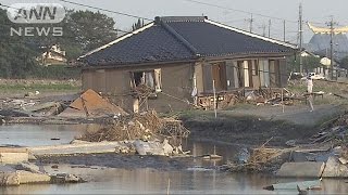 豪雨・堤防決壊きょうで1カ月　茨城・常総市(15/10/10)