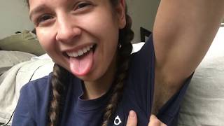 Hairy armpits teen/Девочка подросток с волосатыми подмышками