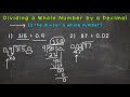 how to divide a whole number by a decimal math with mr. j