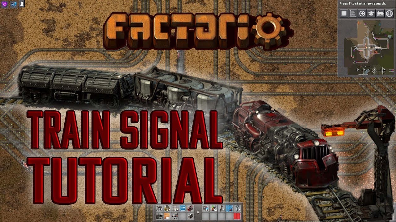Factorio Train Basics Signaling Tutorial Youtube