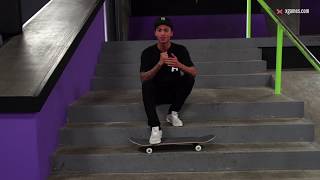 Nyjah Huston's Kickflip Backside Lipslide Hacks l X Games