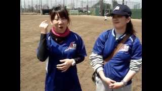 日本ろう野球協会0021　日本代表選手　会津みなみ＆榎本祥子ｍ（東京都）