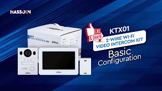 KTX01 2-wire Wi-Fi Video Intercom kit basic configuration video