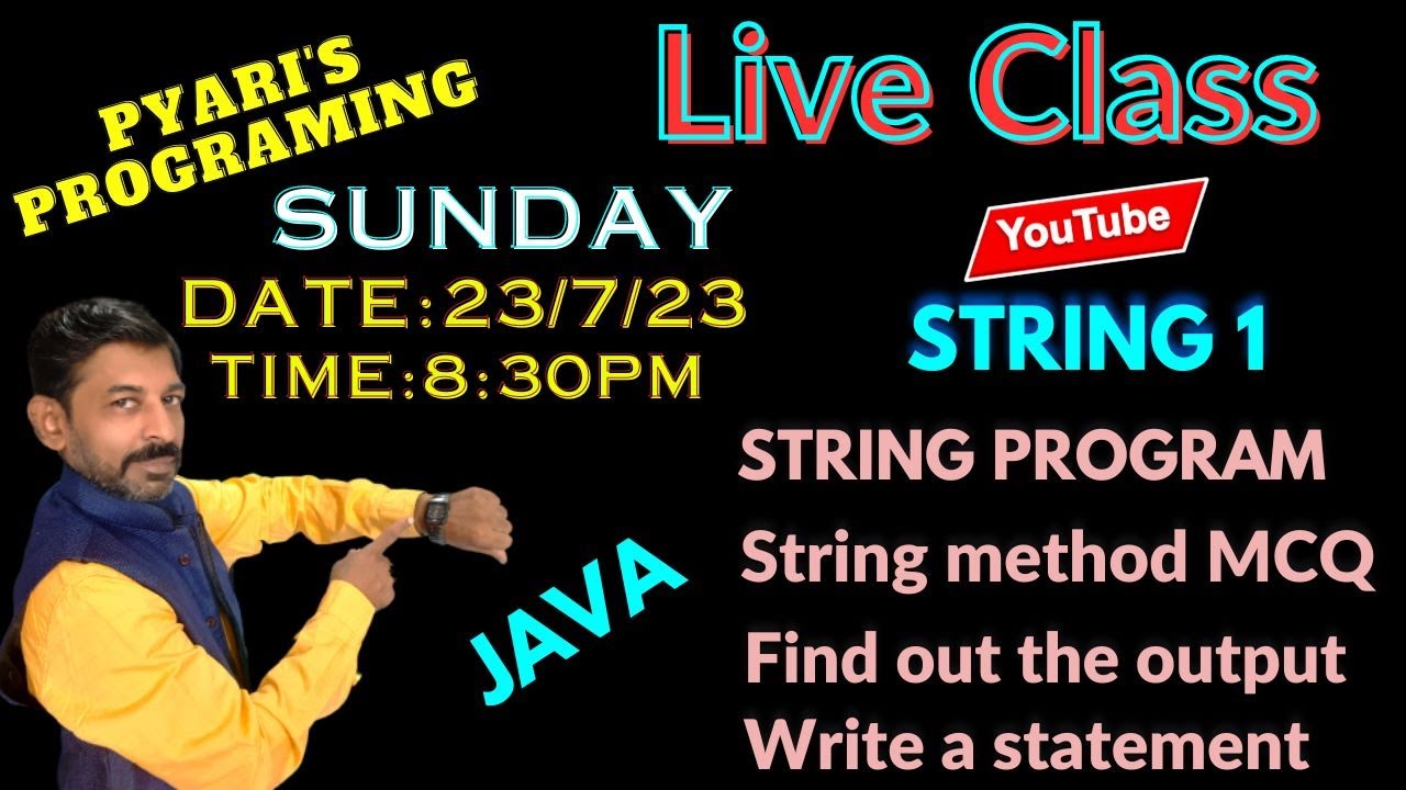Java Live String 1 Youtube