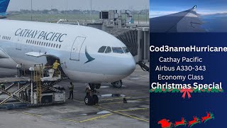 Reviewing Cathay Pacific Economy Class to Hong Kong || Christmas Special