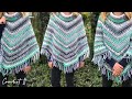 Crochet winter poncho | V stitch | Simple | Full tutorial