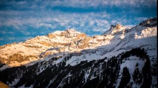 Sonnenuntergang in den Alpen