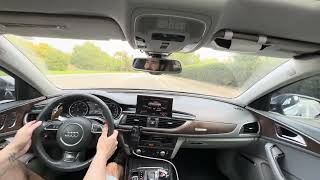 Audi A6 3.0 tfsi amazing sound pov acceleration muffler delete