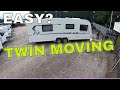 Caravan twin axle mover. How does a 4wd motor mover turn.