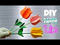 Paper Flowers easy and Beautiful ll How to make Flower with paper ll Paper Tulips