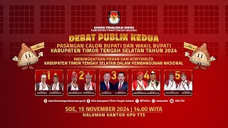 DEBAT PUBLIK KEDUA PASANGAN CALON BUPATI \u0026 WAKIL BUPATI KABUPATEN TIMOR TENGAH SELATAN TAHUN 2024