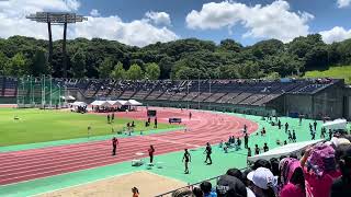 2024 全国高校総体(福岡インターハイ) 男子4×400mR準決勝3組(木村③-島田②-森口③-古田③)