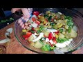 ლობიოს სალათა bean salad recipe