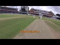 adam gilchrist batted with a camera on his helmet so that he could capture the moments of this match