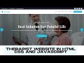 How to make a Website For Therapist in HTML CSS and Javascript | Source code