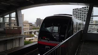 ゆいレール1000形那覇空港行きおもろまち駅到着  Okinawa Urban Monorail Class 1000 for Naha Airport arr at Omoromachi Sta