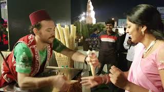 Turkish Way of Serving Icecream @ Shravya and Sharan Wedding