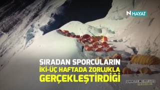 N Hayat... Oksijensiz ve tek başına 26 saatte Everest’e tırmandı