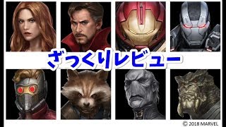 【マーベルフューチャーファイト】IW第二弾ユニフォームをざっくり紹介【インフィニティ・ウォー】