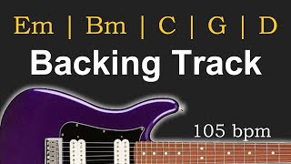 Backing Track in Em | Pop Rock | 105 Bpm