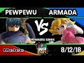 SSC 2018 SSBM - CLG | PewPewU (Marth) Vs. [A] | Armada (Peach) - Smash Melee Winners Semis