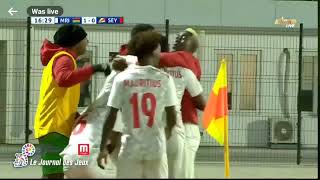 Mauritius Vs. Seychelles: Aurélien François 2nd bicycle kick goal in the tournament.