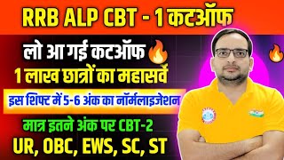 RRB ALP Cutoff 2024🔥आ गई कटऑफ🔴Rrb Alp Cbt 1 Cutoff 2024/Rrb Alp Expected Cutoff 2024/Rrb Alp Cutoff