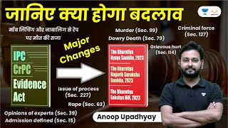 Major Changes In Colonial Laws | IPC CrPC Evidence New Changes | Anoop Upadhyay | Linking Laws