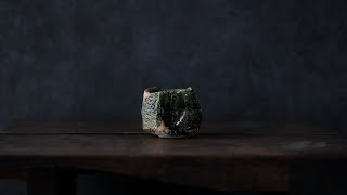 織部焼＿新作織部ぐい呑。【陶芸家 金本卓也】To the world. Beautiful Japanese handmade crafts.【Japanese potter】