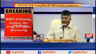 AP CM Chandrababu Naidu To Hold Meeting with Main TDP leaders over Present Issues | AP24x7