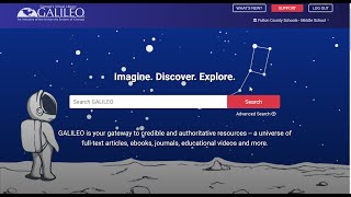 Introduction to GALILEO Search for K 12 Media Specialists and Teachers