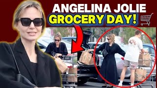 Angelina Jolie’s Sweet Grocery Run with Her Son! ❤️