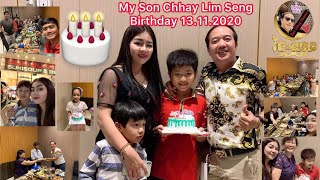 My Son Chhay Lim Seng Birthday but not 1 is multiple birthday 4 at the same time . 4 in 1 birthday .