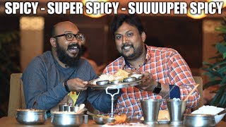 Amazing Andhra Food | Super Spicy | Non Veg Thali | Must Try in Hyderabad