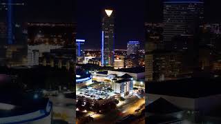 Downtown Oklahoma City at night 🔥 #drone #travel