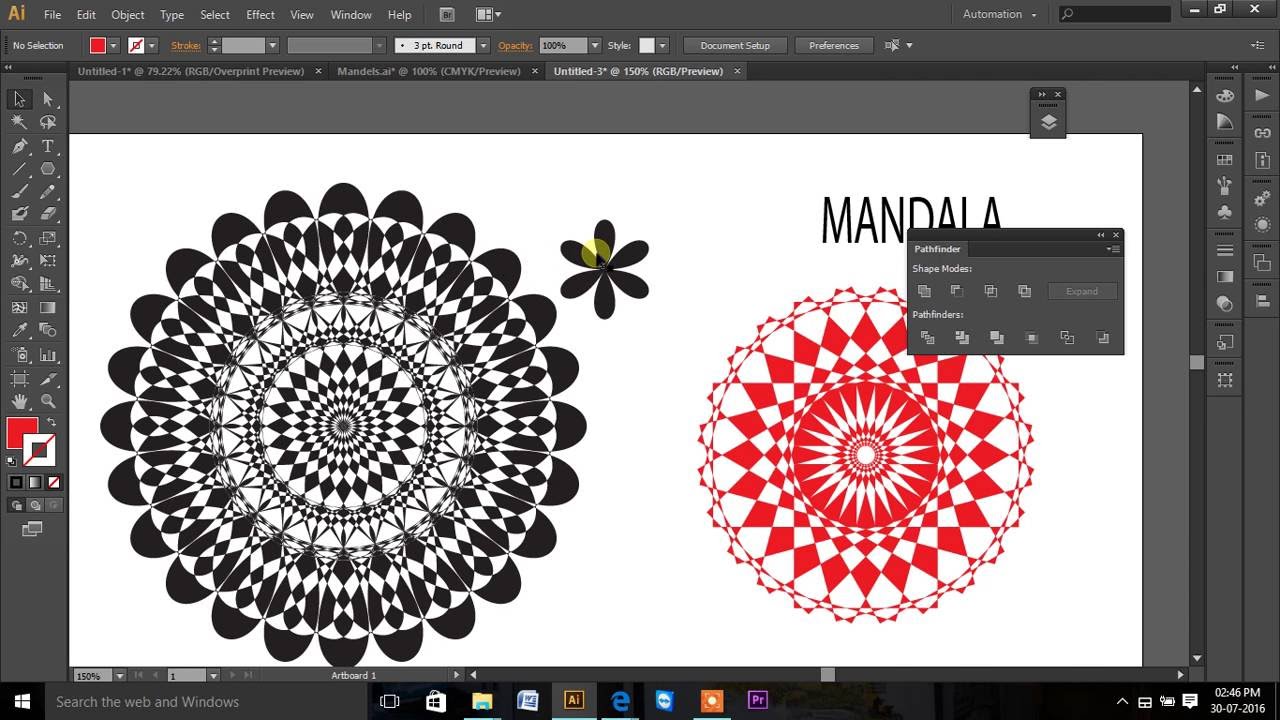 How To Draw Mandala In Adobe Illustrator